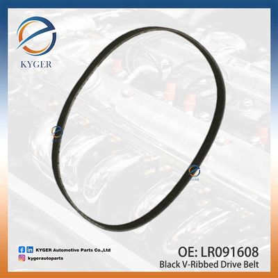 Sabuk Penggerak V-Ribbed Hitam LR091608 LR184662 C2D49052 untuk Land Rover Discovery III Range Rover Sport Range Rover Evoque